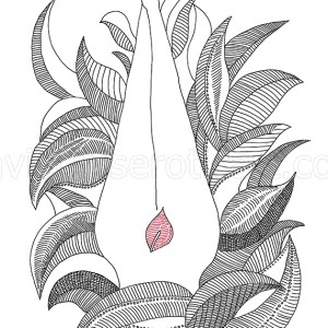 erotic motif floral