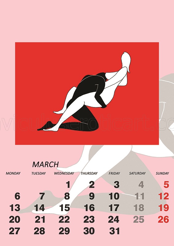 erotic illustrations in calendar