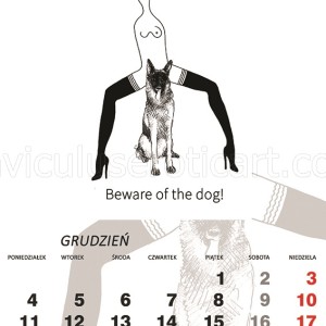kalendarz erotyczny - Beware of the dog!